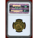 モナコ 1982 10フラン 金貨 試作貨 グレース王妃 NGC MS68