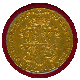【SOLD】イギリス 1741年 5ギニー 金貨 ジョージ2世 ヤングヘッド PCGS AU53