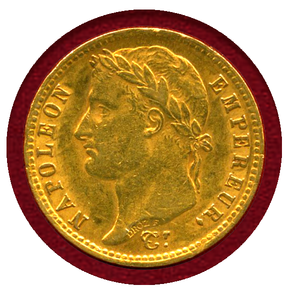 たしろ屋 1812年フランス ナポレオン1世 20フラン金貨【アンティーク
