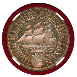 ワイマール共和国 1927A 3マルク 銀貨 ブレーマーハーフェン NGC PF67