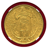 チェコスロバキア 1929年 3ダカット金貨 キリスト教伝来1000年 NGC MS64