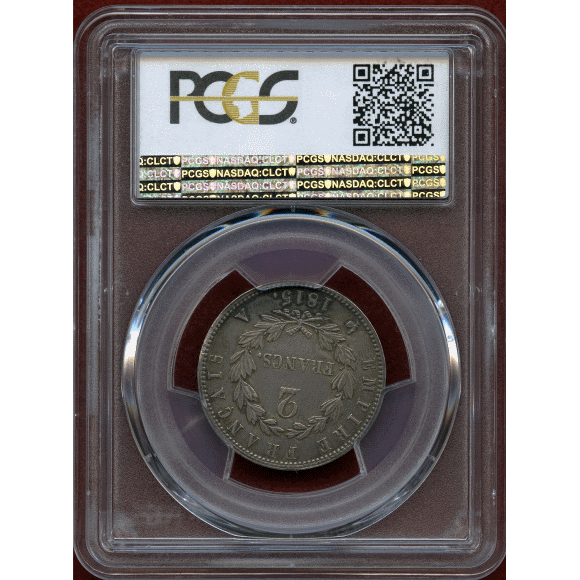 JCC | ジャパンコインキャビネット / 【SOLD】フランス 1815A 2フラン 銀貨 ナポレオン1世 百日天下 PCGS AU50