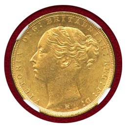 オーストラリア 1884M ソブリン 金貨 ヴィクトリア ヤングヘッド セントジョージ MS61