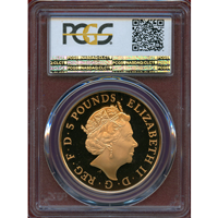 イギリス 2015年 5ポンド 金貨 シャーロット王女洗礼 PCGS PR69DCAM