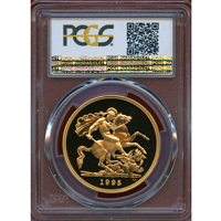 イギリス 1995年 5ポンド 金貨 エリザベス2世 PCGS PR69DCAM