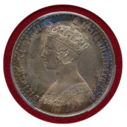 イギリス 1847年 銀貨 ゴシッククラウン UNDECIMO PCGS PR62