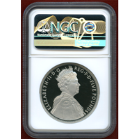 イギリス 2012年 ￡5 プラチナ貨 ピエフォー エリザベス2世即位60年記念 PF70UC