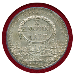 ドイツ バンベルク 1800年 ターラー 銀貨 都市景観 PCGS MS62