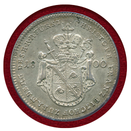 ドイツ バンベルク 1800年 ターラー 銀貨 都市景観 PCGS MS62