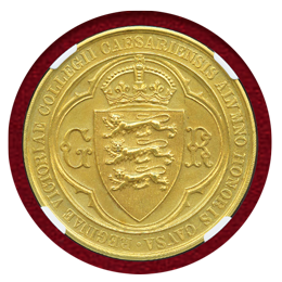 イギリス ND ビクトリア・カレッジ金メダル　ジョージ5世 NGC MS61Matte