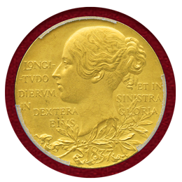 イギリス 1897年 ヴィクトリア女王 ダイアモンドジュビリー金メダル マットプルーフ SP62