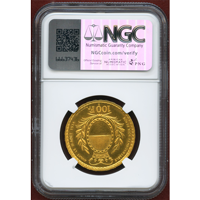 スイス 近代射撃祭 1934B 100フラン 金貨 フリブール NGC MS64PL