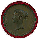 イギリス 1837年 銅メダル ヴィクトリア女王ロンドンシティ訪問記念 NGC MS63BN