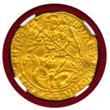 イギリス (1480-83) エンジェル 金貨 エドワード4世 NGC AU58