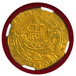イギリス (1480-83) エンジェル 金貨 エドワード4世 NGC AU58