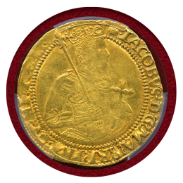 イギリス 1615-16 ユナイト 金貨 ジェームズ1世 NGC XF40