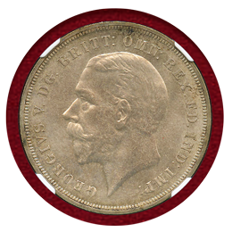イギリス 1935年 クラウン 銀貨 ジョージ5世 NGC MS64