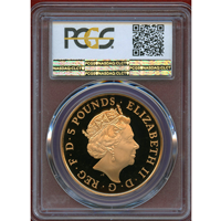 イギリス 2015年 5ポンド 金貨 シャーロット王女洗礼 PCGS PR70DCAM