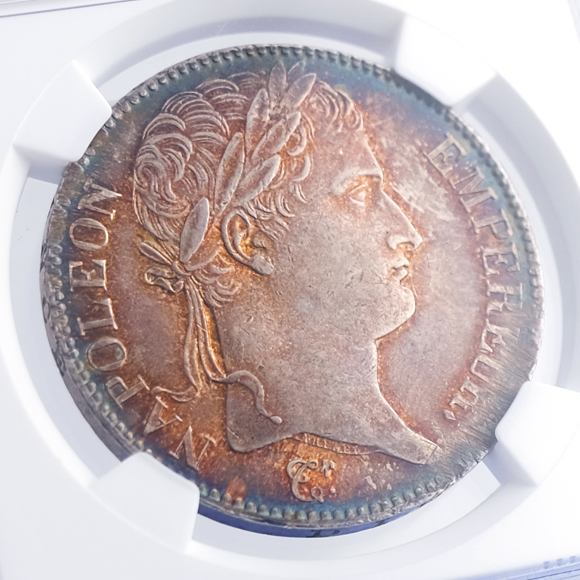 JCC | ジャパンコインキャビネット / 【SOLD】フランス 1815I 5フラン 銀貨 ナポレオン1世 百日天下 NGC MS61