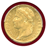 【SOLD】フランス 1815A 20フラン 金貨 ナポレオン1世 百日天下 PCGS AU53