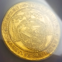 オーストリア ザルツブルク 1654年 10ダカット 金貨 NGC UNC DETAILS