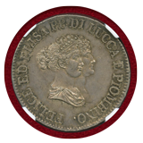 【SOLD】イタリア ルッカ 1805年 5フラン銀貨 LUCCA&PIOMBINO MS61