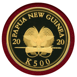 【SOLD】パプアニューギニア 2020年 500キナ 金貨 極楽鳥 PCGS PR70DCAM