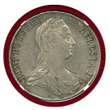 【SOLD】オーストリア 1773年 AS ターラー銀貨 マリア・テレジア NGC AU55