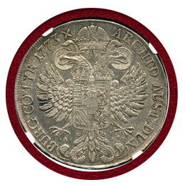 【SOLD】オーストリア 1773年 AS ターラー銀貨 マリア・テレジア NGC AU55