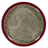 オーストリア領ネーデルラント 1750年 ドゥカトン銀貨 マリア・テレジア NGC AU53