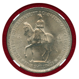 イギリス 1953年 エリザベス2世 戴冠記念 白銅貨 クラウン NGC MS64