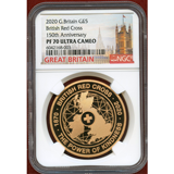 イギリス 2020年 5ポンド 金貨 英国赤十字社150周年 NGC PF70UC