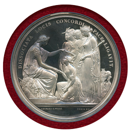 イギリス (1851) 銀メダル ロンドン万国博覧会記念 リストライク MS64