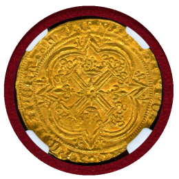 【SOLD】フランス (1364-80) フランカピエ 金貨 シャルル5世 NGC MS65