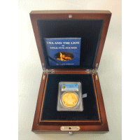 オルダニー 2019年 5ポンド 金貨 ウナとライオン PCGS PR70DCAM