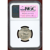 イタリア 1915R 1リラ 銀貨 エマヌエレ3世 クァドリガ NGC AU58