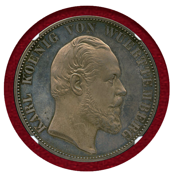 JCC | ジャパンコインキャビネット / ドイツ ヴュルテンベルク 1869年 2ターラー 銀貨 ウルム大聖堂 NGC PF64CAMEO