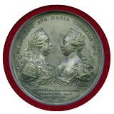 オーストリア 1759年 マリア・テレジア ロイヤルファミリー 銀メッキメダル MS62