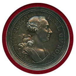 イギリス (1766) 銀メダル アニック城修復記念 NGC MS63