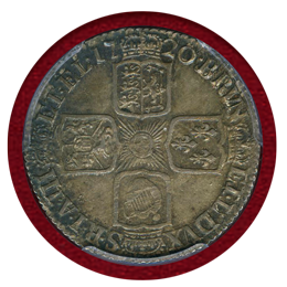 イギリス 1720年 シリング 銀貨 ジョージ1世 PCGS MS63