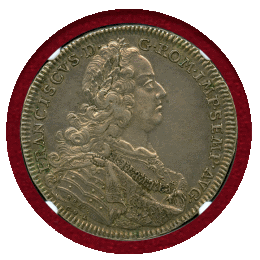 ドイツ ニュルンベルク 1754年 ターラー 銀貨 都市景観 NGC AU55