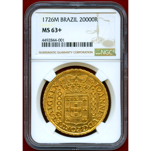 JCC | ジャパンコインキャビネット / ブラジル 1726M 20000レイス 金貨