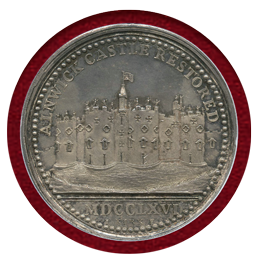 イギリス (1766) 銀メダル アニック城修復記念 NGC MS63