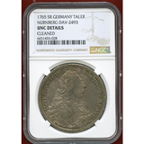 ドイツ ニュルンベルク 1765SR ターラー 銀貨 都市景観 ヨーゼフ2世 UNC DETAILS