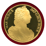 ベルギー 1989年 100エキュ 2オンス金貨 ピエフォー マリア・テレジア PF69UC