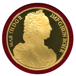 ベルギー 1989年 100エキュ 2オンス金貨 ピエフォー マリア・テレジア PF69UC