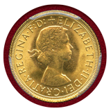 【SOLD】イギリス 1966年 ソブリン 金貨 エリザベス2世 PCGS MS63