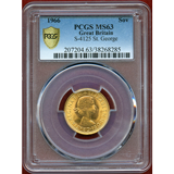 【SOLD】イギリス 1966年 ソブリン 金貨 エリザベス2世 PCGS MS63