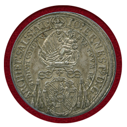 オーストリア ザルツブルク 1694年 ターラー銀貨 PCGS MS62