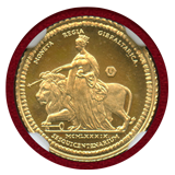 ジブラルタル 1989年 金貨 ウナとライオン NGC PF68UC